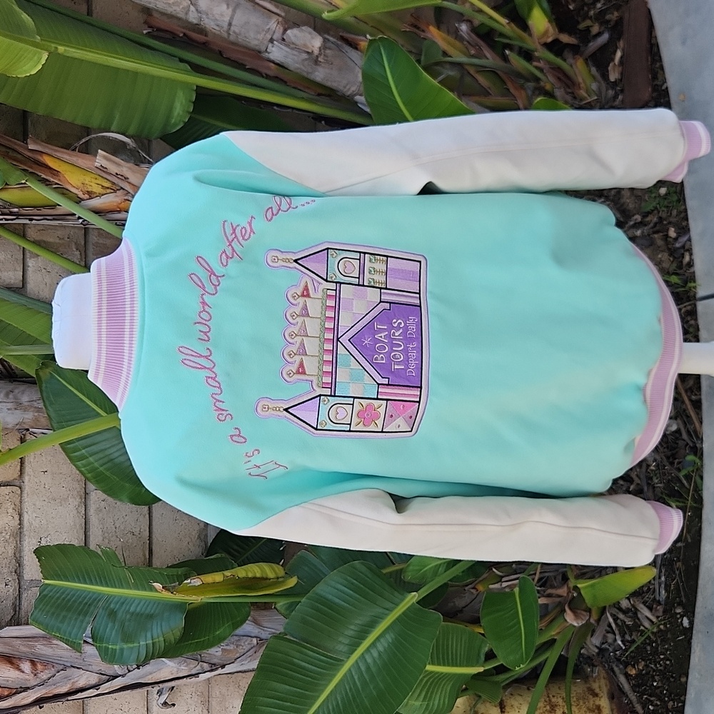 Stoney Clover Lane Mint Green & Cream Bomber Jacket - Picture 3 of 10